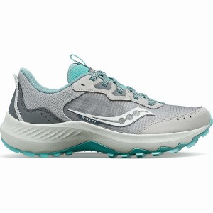 Saucony Aura TR Leveät Naisten Juoksukengät Harmaat Turkoosi | Suomi S51796-E72