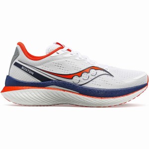 Saucony Boston Endorphin Speed 3 Miesten Juoksukengät Valkoinen Laivastonsininen | Suomi S38561-A76