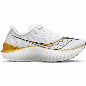 Saucony Endorphin Pro 3 Miesten Juoksukengät Valkoinen Kultaiset | Suomi S90618-J18