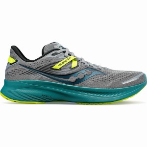 Saucony Guide 16 Leveät Miesten Juoksukengät Harmaat Vihreä | Suomi S58603-D50