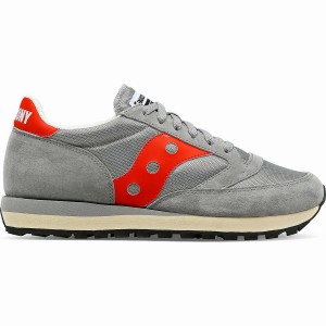 Saucony Jazz 81 Miesten Tennarit Harmaat Punainen | Suomi S05648-H51