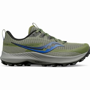 Saucony Peregrine 13 Miesten Juoksukengät Khaki Mustat | Suomi S08253-C70