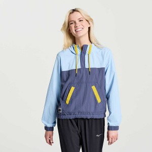 Saucony Rested Anorak Naisten Topit Sininen | Suomi S54761-L91