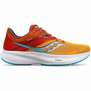 Saucony Ride 16 Leveät Miesten Juoksukengät Keltainen Oranssi | Suomi S03247-L91