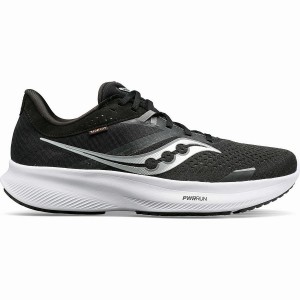 Saucony Ride 16 Leveät Miesten Juoksukengät Mustat Valkoinen | Suomi S65803-Q35