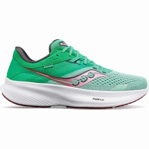 Saucony Ride 16 Leveät Naisten Juoksukengät Vihreä Pinkki | Suomi S27619-D17