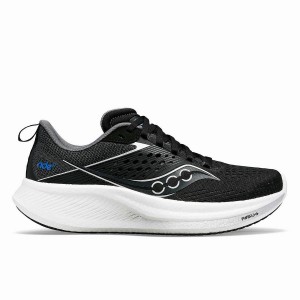 Saucony Ride 17 Leveät Miesten Juoksukengät Mustat Valkoinen | Suomi S80165-E96