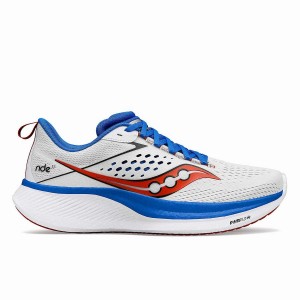 Saucony Ride 17 Miesten Juoksukengät Valkoinen Syvä Sininen | Suomi S13675-C12