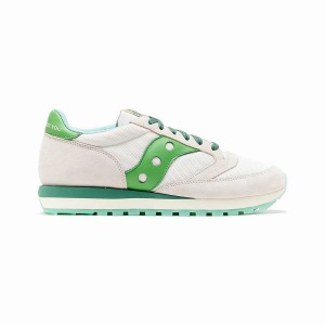 Saucony Shamrock Jazz 81 Miesten Tennarit Valkoinen Vihreä | Suomi S91054-H12