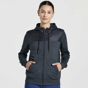 Saucony Solstice Zip Hoody Naisten Topit Mustat | Suomi S58437-H60