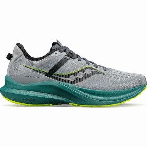 Saucony Tempus Leveät Miesten Juoksukengät Harmaat Vihreä | Suomi S34109-C10