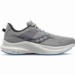 Saucony Tempus Leveät Miesten Juoksukengät Harmaat Sininen | Suomi S42167-B87