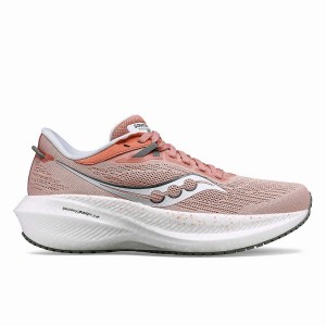 Saucony Triumph 21 Leveät Naisten Juoksukengät Lotus / Bough | Suomi S20756-H75