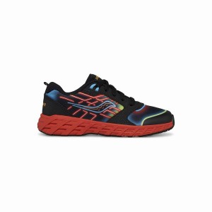 Saucony Tuuli 2.0 Pitsi Sneaker Lasten Juoksukengät Mustat Punainen | Suomi S61543-U16