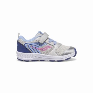 Saucony Tuuli FST Jr. Sneaker Lasten Juoksukengät Hopea Sininen Pinkki | Suomi S86271-N07