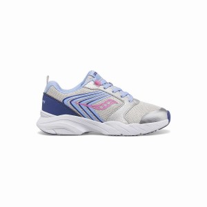 Saucony Tuuli FST Pitsi Sneaker Lasten Juoksukengät Hopea Sininen Pinkki | Suomi S47619-C78