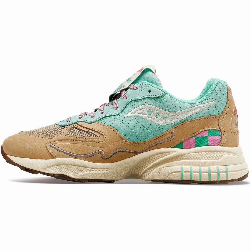 Saucony 3D Grid Hurricane Earth Citizen Miesten Tennarit Turkoosi Harmaat | Suomi S70426-G76