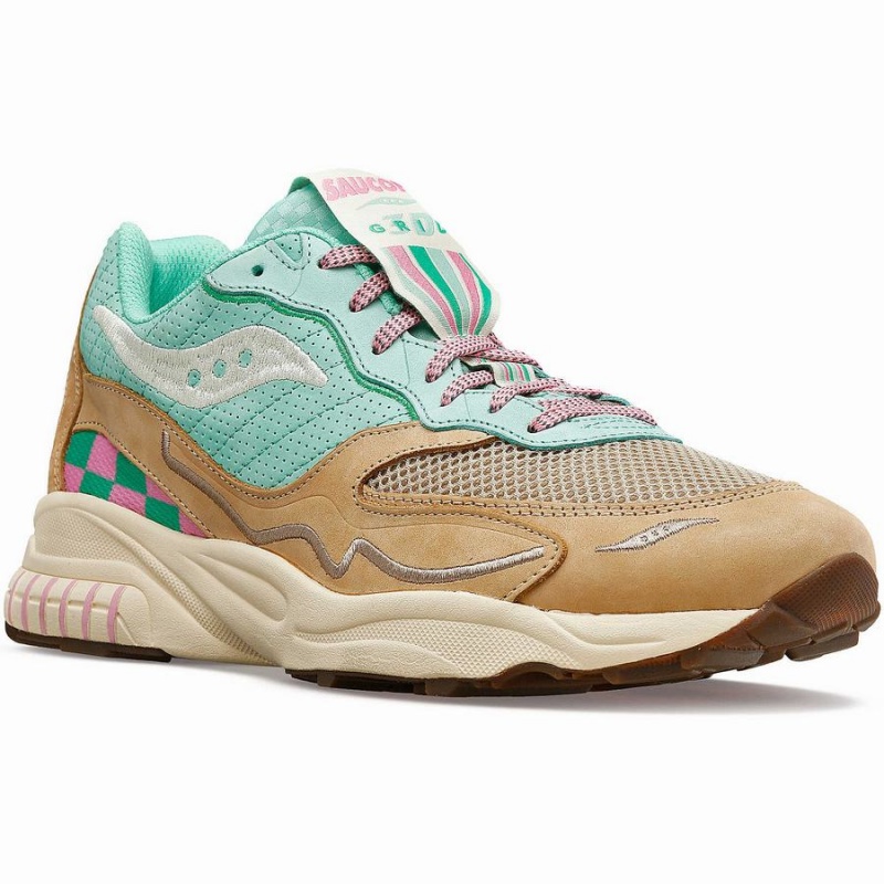 Saucony 3D Grid Hurricane Earth Citizen Miesten Tennarit Turkoosi Harmaat | Suomi S70426-G76