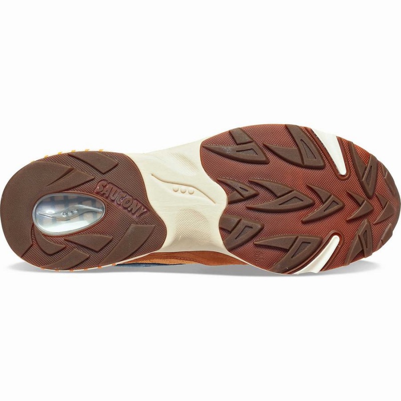 Saucony 3D Grid Hurricane Endless Knot Miesten Tennarit Ruskea Punainen | Suomi S82093-F57