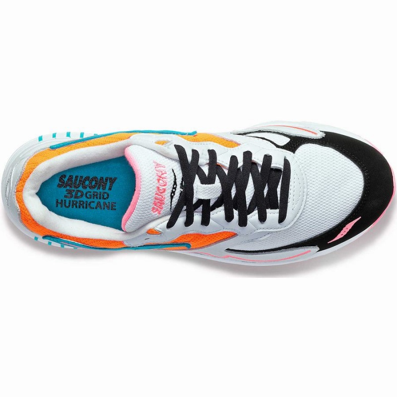 Saucony 3D Grid Hurricane Miesten Tennarit Valkoinen Oranssi | Suomi S03149-L96