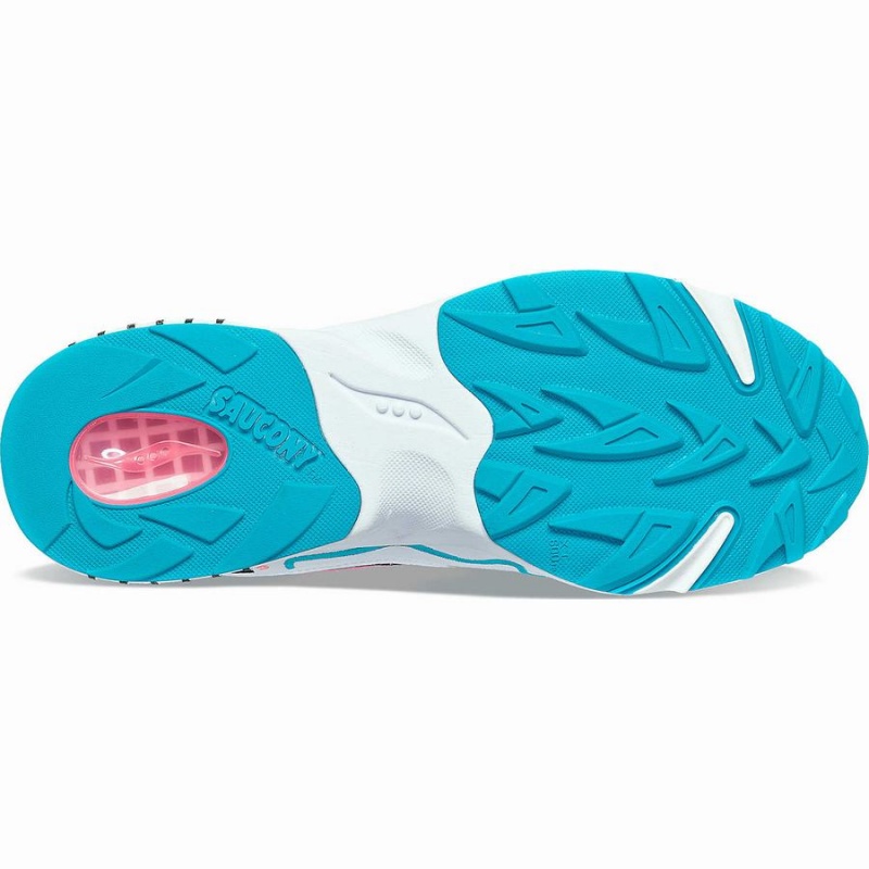 Saucony 3D Grid Hurricane Miesten Tennarit Valkoinen Mustat Pinkki | Suomi S49732-Q32