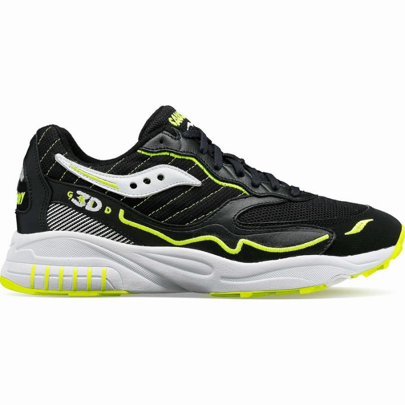 Saucony 3D Grid Hurricane Miesten Tennarit Mustat Valkoinen | Suomi S20659-W39