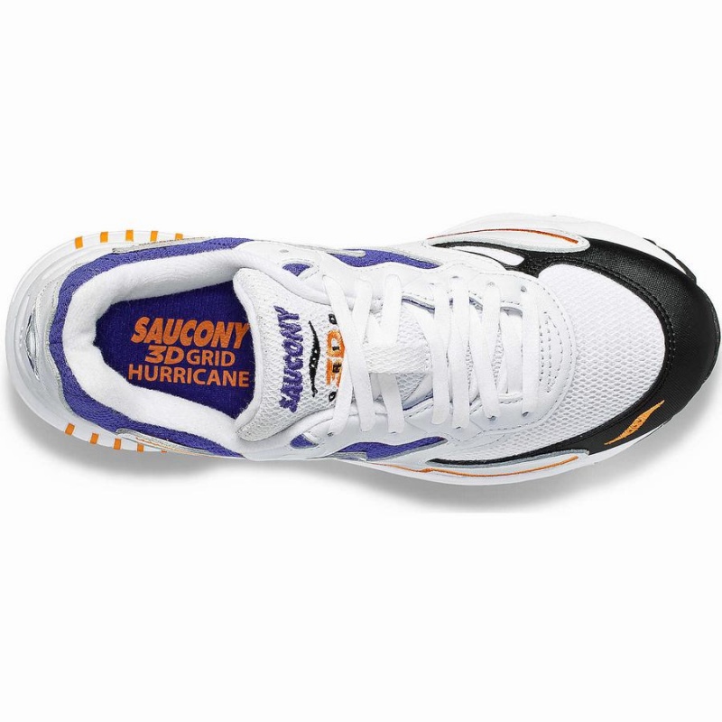 Saucony 3D Grid Hurricane Miesten Tennarit Valkoinen Violetit | Suomi S23680-E70