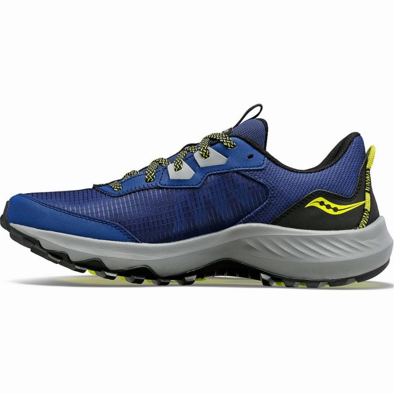 Saucony Aura TR Leveät Miesten Juoksukengät Indigo Mustat | Suomi S75906-Q64