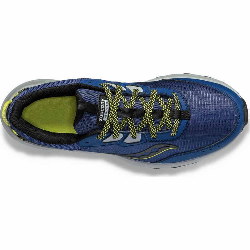 Saucony Aura TR Leveät Miesten Juoksukengät Indigo Mustat | Suomi S75906-Q64