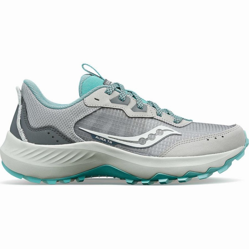 Saucony Aura TR Leveät Naisten Juoksukengät Harmaat Turkoosi | Suomi S51796-E72