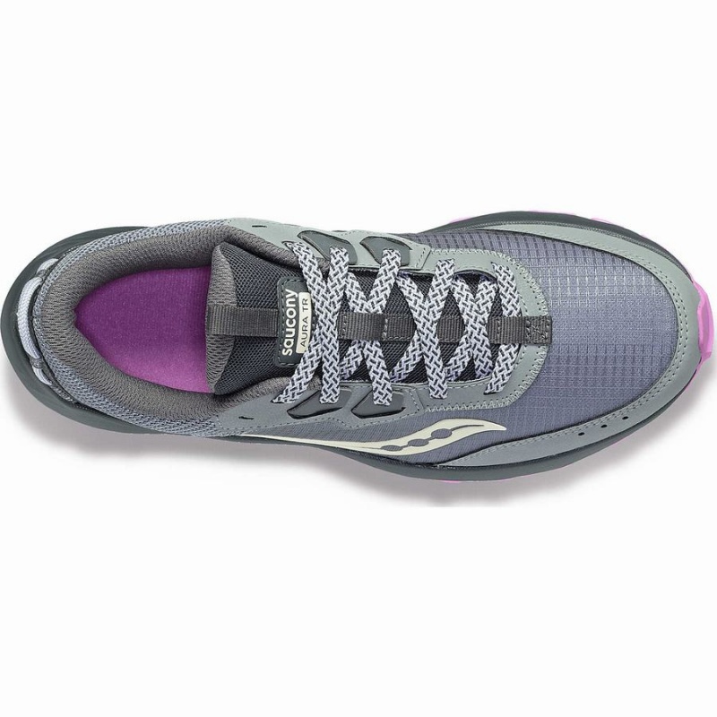 Saucony Aura TR Leveät Naisten Juoksukengät Harmaat Violetit | Suomi S92743-T17