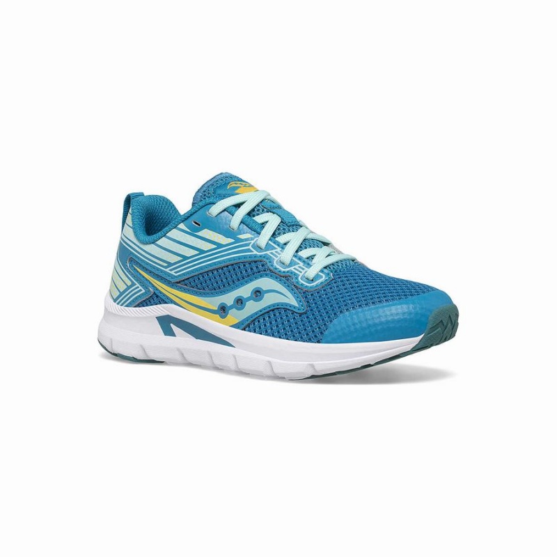 Saucony Axon Sneaker Lasten Juoksukengät Turkoosi Keltainen | Suomi S09417-T20