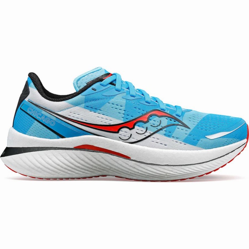 Saucony Chicago Endorphin Speed 3 Naisten Juoksukengät Sininen Valkoinen Punainen | Suomi S98145-Z06