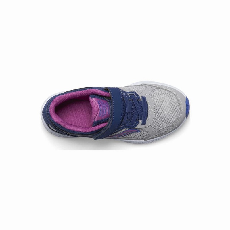 Saucony Cohesion 14 A/C Sneaker Lasten Juoksukengät Laivastonsininen Harmaat Violetit | Suomi S49278-Y12