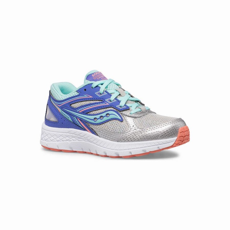 Saucony Cohesion 14 Pitsi Sneaker Lasten Juoksukengät Hopea | Suomi S31049-L34