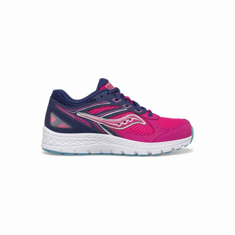 Saucony Cohesion 14 Pitsi Sneaker Lasten Juoksukengät Pinkki Laivastonsininen | Suomi S63195-E25