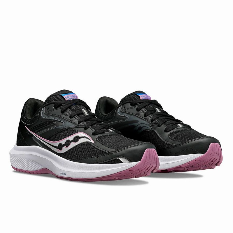 Saucony Cohesion 17 Leveät Naisten Juoksukengät Mustat Violetit | Suomi S63509-P79