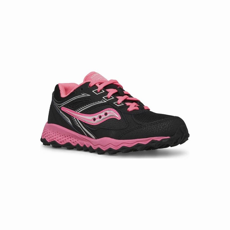 Saucony Cohesion TR14 Pitsi Sneaker Lasten Juoksukengät Mustat Pinkki | Suomi S58961-F41