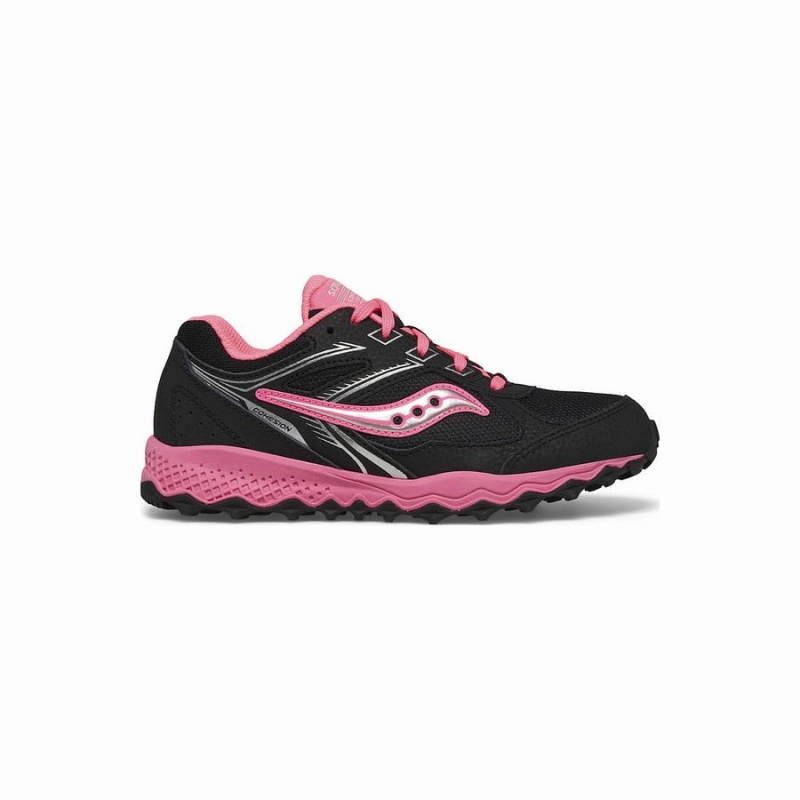 Saucony Cohesion TR14 Pitsi Sneaker Lasten Juoksukengät Mustat Pinkki | Suomi S58961-F41