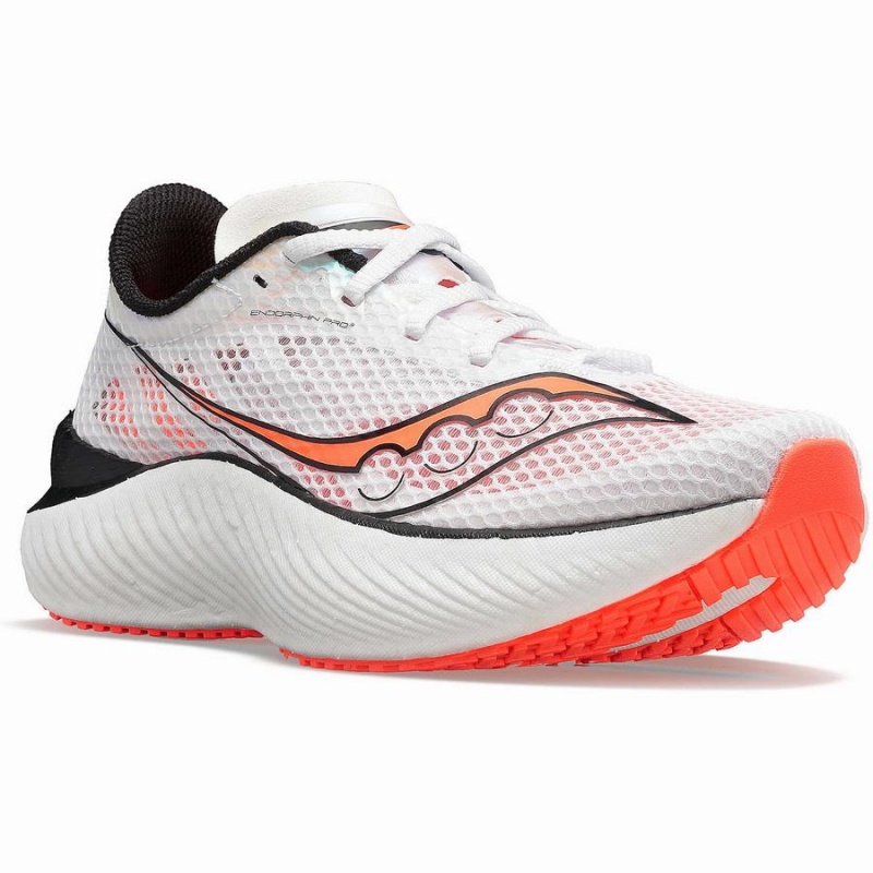 Saucony Endorphin Pro 3 Miesten Juoksukengät Valkoinen Mustat Punainen | Suomi S05867-K47