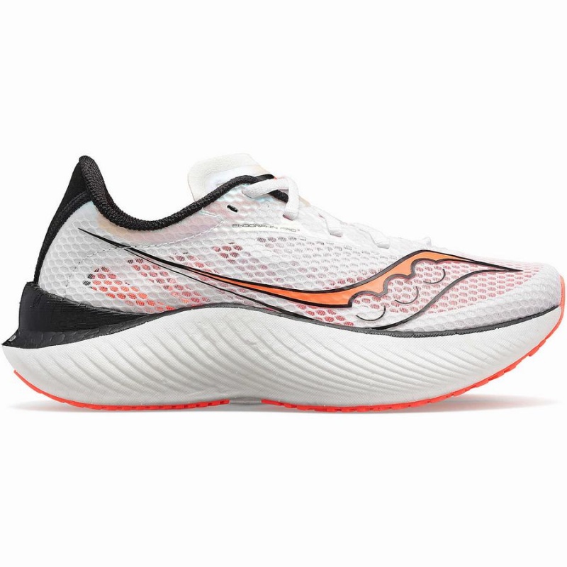 Saucony Endorphin Pro 3 Miesten Juoksukengät Valkoinen Mustat Punainen | Suomi S05867-K47