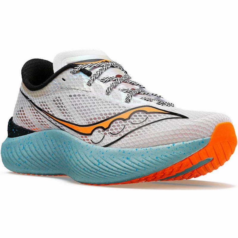 Saucony Endorphin Pro 3 Miesten Juoksukengät Harmaat Oranssi | Suomi S09174-Q04