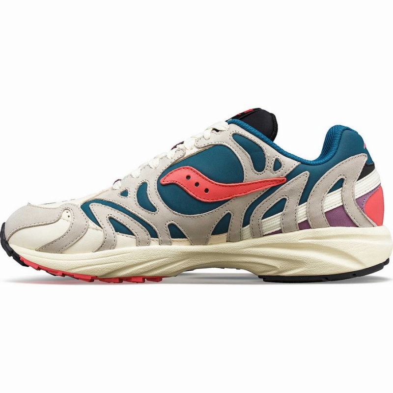 Saucony Grid Azura 2000 Midnight Swimming Miesten Tennarit Beige Vihreä | Suomi S75862-K78