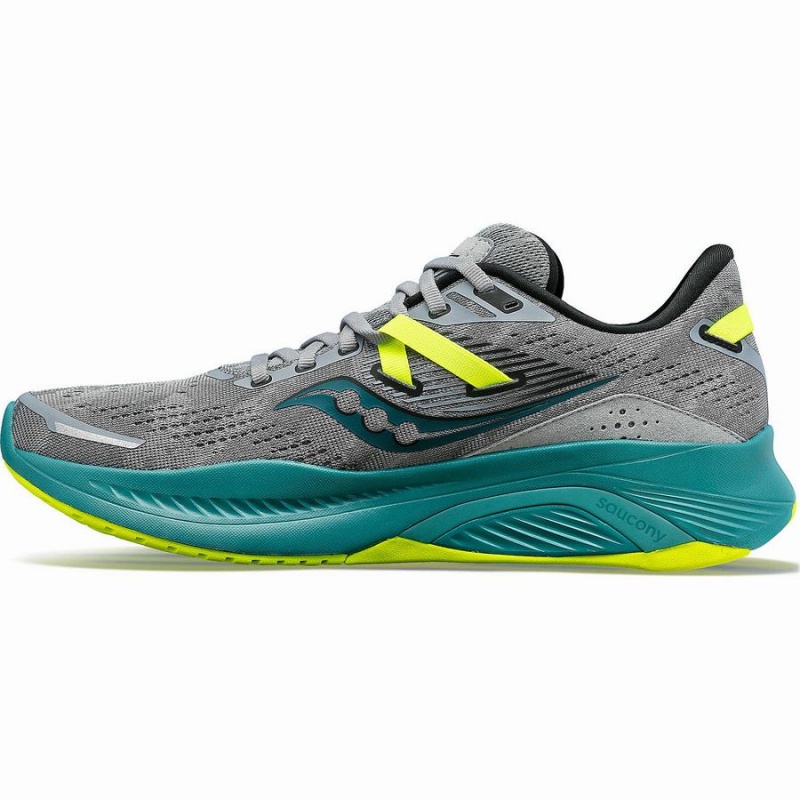 Saucony Guide 16 Leveät Miesten Juoksukengät Harmaat Vihreä | Suomi S58603-D50