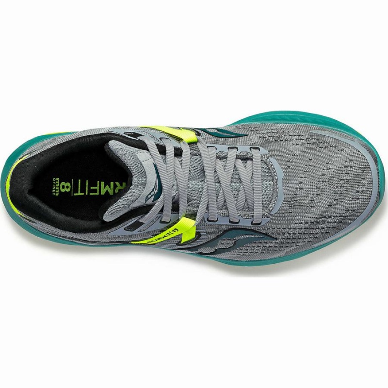 Saucony Guide 16 Leveät Miesten Juoksukengät Harmaat Vihreä | Suomi S58603-D50