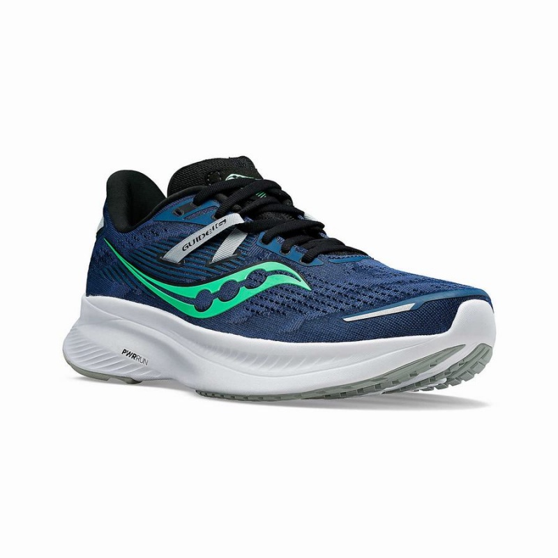 Saucony Guide 16 Leveät Miesten Juoksukengät Laivastonsininen Turkoosi | Suomi S10857-H94