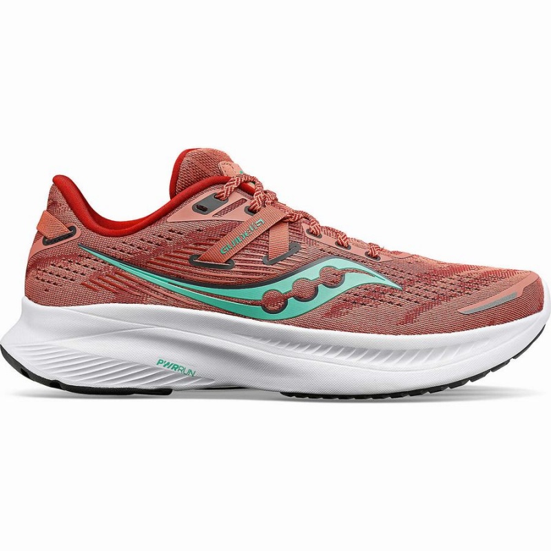 Saucony Guide 16 Leveät Naisten Juoksukengät Oranssi Turkoosi | Suomi S24516-A18