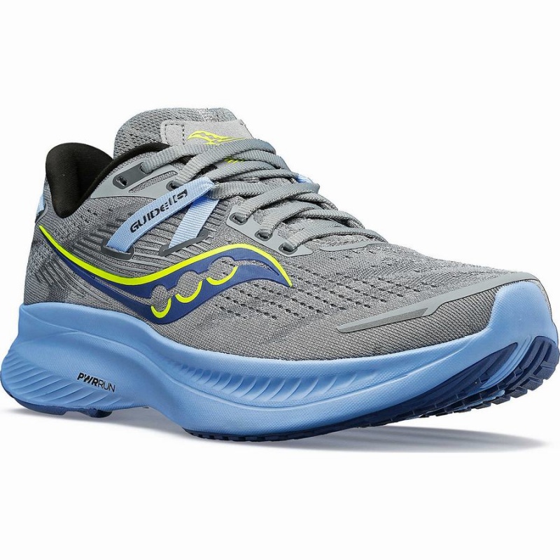 Saucony Guide 16 Leveät Naisten Juoksukengät Harmaat Sininen | Suomi S79632-S30