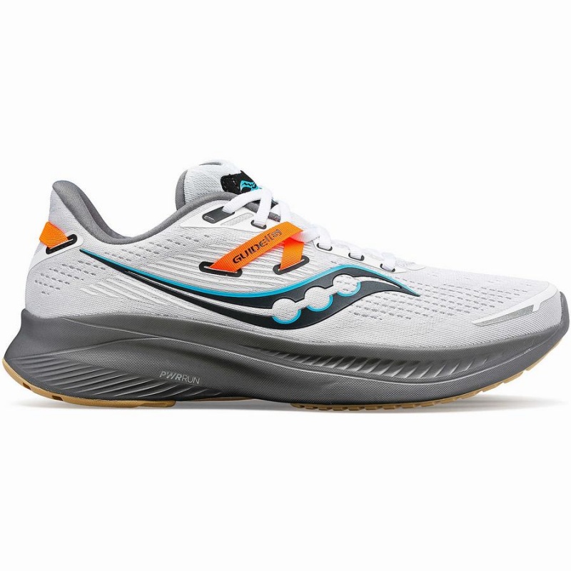 Saucony Guide 16 Miesten Juoksukengät Valkoinen Harmaat | Suomi S64215-N92