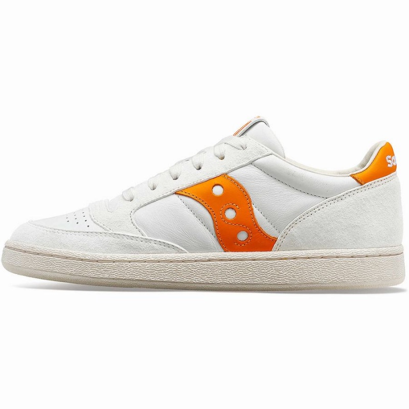 Saucony Jazz Court Premium Miesten Tennarit Valkoinen Oranssi | Suomi S26501-R95